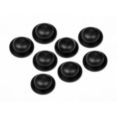 Shock diaphragm (13x5mm/black/8pcs)