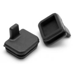 Rubber cap 10x11mm (black)