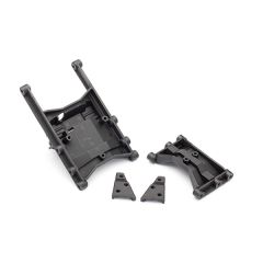 Chassis crossmember (intermediate (1) & rear (1))/ shock mounts (left & right) (TRX-8830)