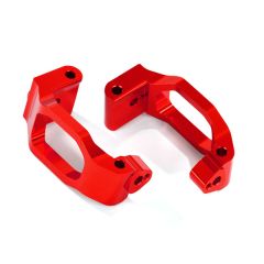 Caster blocks (c-hubs), 6061-T6 aluminum (red-anodized), left & right/ 4x22mm pin (4)/ 3x6mm BCS (4)/ retainers (4) (TRX-8932R)