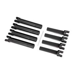 Half shaft set, left or right (plastic parts only) (internal splined half shaft/ external splined half shaft) (4 assemblies) (TRX-8993)