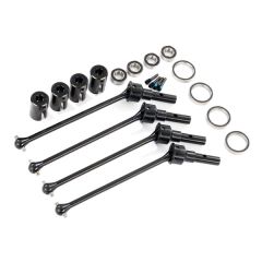 Driveshafts, steel constant-velocity (assembled), front or rear (4) (for use with #8995 WideMaxx suspension kit) (TRX-8996X)