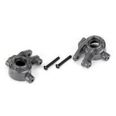 Traxxas - Steering Blocks Left/Right (for use with #9080 upgrade kit) - Gray (TRX-9037-GRAY)