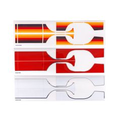 Traxxas - Decal sheets, Ford F-150 (1979) (red, white, & freewheel) (TRX-9298)