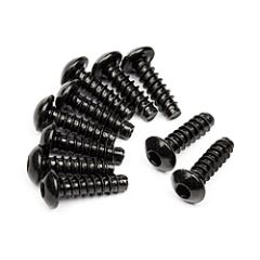 Tp. button head screw m3x10mm (hex socket/10pcs)