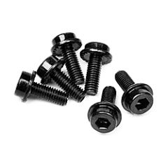 Flanged cap head screw m3x8mm (6pcs)