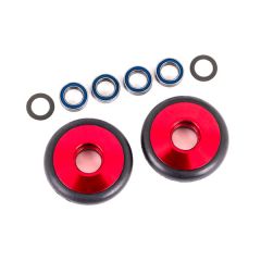 Traxxas - Wheels, wheelie bar, 6061-T6 aluminum (red-anodized) (TRX-9461R)