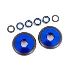 Traxxas - Wheels, wheelie bar, 6061-T6 aluminum (blue-anodized) (TRX-9461X)