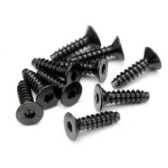 HPI - Tp flat head screw m4x15mm (hex socket/10pcs) (94631)