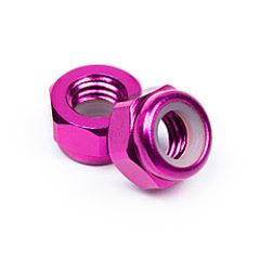 Aluminum lock nut m5 (purple/10pcs)