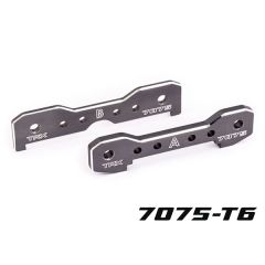 Traxxas - Tie bars, front, 7075-T6 aluminum (dark titanium-anodized) (fits Sledge) (TRX-9629A)