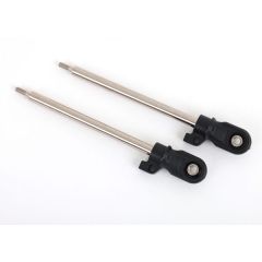 Traxxas - Shock shaft, 80mm (GT-Maxx) (steel, chrome finish) (2) (assembled with rod ends and steel hollow balls) (TRX-9662)