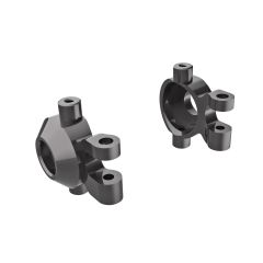 Traxxas - Steering blocks, 6061-T6 aluminum (gray-anodized) (left & right) (TRX-9737-GRAY)