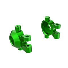 Traxxas - Steering blocks, 6061-T6 aluminum (green-anodized) (left & right) (TRX-9737-GRN)