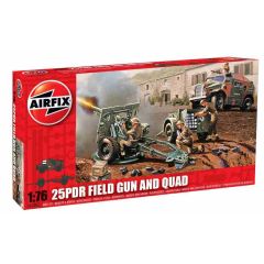 Airfix 1/76 25PDR Field Gun And Quad