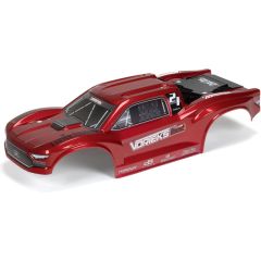 Arrma - 1/10 Vorteks 4x2 Boost painted body - Rood (ARA402347)