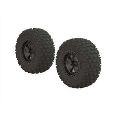 Dboots 'Fortress SC' Tire Set Glued Gun Metal (2) (ARA550087)