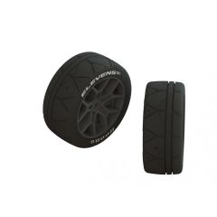 Dboots Elevens 35/085 2.4''  Tire Set Glued Black 2pcs (ARA550093)