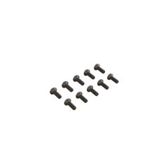 Flat Head Hex Machine Screw, M2.5x8mm (10) (ARA702005)