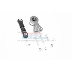 GPM Spring Steel Anti-Thread Tie Rod with Alu. Servo Horn 25T, Grey - Arrma Kraton 6S