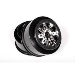 2.2 3.0 Raceline Renegade Wheels - 41mm  (Chrome/Black)  (2pcs) (AX08103)