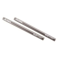 Threaded Aluminum Pipe 6x91mm - Grey (2 pcs) (AX30524)