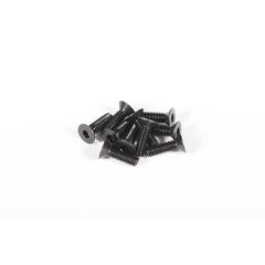 M3x10mm Hex Socket Flat Head (Black) (10pcs) (AX31120)