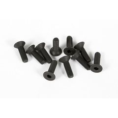 M3x10mm Hex Socket Flat Head (Black) (10pcs) (AX31185)