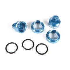 King Shocks Aluminum Caps and Collars Set - 12mm (Blue) (4pcs) (AX31430)