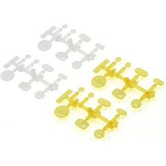 Axial LED Lens Set - Yellow/Clear  (4pcs) (AX80049)