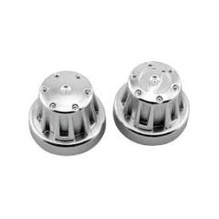 Axial Hub Cover Set - Satin Chrome  (4pcs) (AX8080)