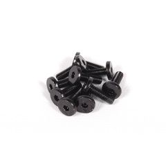 M3x10mm Oversized Flat Hex Socket (Black) (10pcs) (AXA0109)