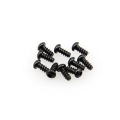 M2.6x6mm Hex Socket Tapping Button Head (Black) (10pcs) (AXA0422)