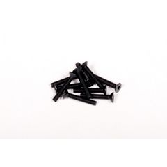 M3x18mm Hex Socket Flat Head (Black) (10pcs) (AXA148)