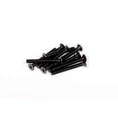 M3x25mm Hex Socket Flat Head (Black) (10pcs) (AXA150)