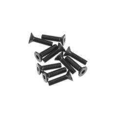 Hex Socket Flat Head M3x12mm Black (10) (AXIC0146)