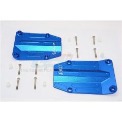 GPM - Aluminium Centre Skid Plate set - Blue - Traxxas X-Maxx