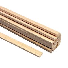 Balsa latje 12x12mm dik - 100cm lang