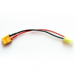 Laadkabel XT60 >Tamiya Mini met silicone kabel 18AWG