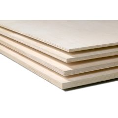 Berken triplex plaat 25x50cm - 0.4mm dik