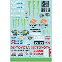 Monster stickervel voor Short Course trucks - A4