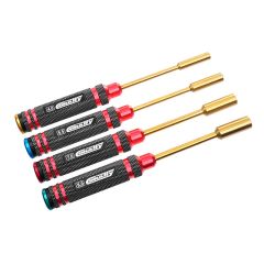 Team Corally - Pro Nut Driver Set - Ti-Ni Coated - 4.0 / 5.5 / 7.0 / 8.0 mm - 4 pcs