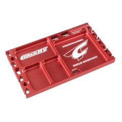 Team Corally Multi-purpose Ultra Tray - CNC Machined aluminium - Red Color