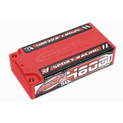 Team Corally Lipo 50c 7,4 volt 4800mah met 4mm Gold connectors - Shorty