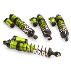 Machined XSR9 Piggyback Shock Set (4), Green -Traxxas Rustler 4X4/Stampede 4x4