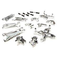 Integy Billet Machined Lower Suspension Arm Silver Kit - Traxxas Slash 4x4