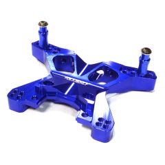 Integy Billet Machined Front Shock Tower, Blue - Traxxas Slash 4x4