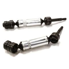 Integy Dual Joint Telescopic Drive Shaft (2), Silver - Traxxas Bandit