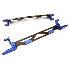 Integy Billet Alloy & Composite Battery Hold Down Plate, Blue - Traxxas X-Maxx