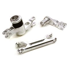 Integy Billet Machined Steering Bell Crank Set, Silver - Traxxas X-Maxx